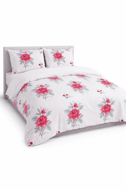 Luxury Floral Cotton Bedsheet Set – Ultra Soft Double Bed | Buy 1 Get 1 Free