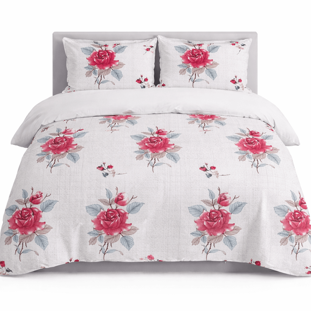 Luxury Floral Cotton Bedsheet Set – Ultra Soft Double Bed | Buy 1 Get 1 Free