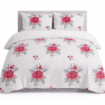 Luxury Floral Cotton Bedsheet Set – Ultra Soft Double Bed | Buy 1 Get 1 Free