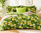 Green Floral Cotton Bedsheet Set | Premium Double Bedsheet | Bedzzy