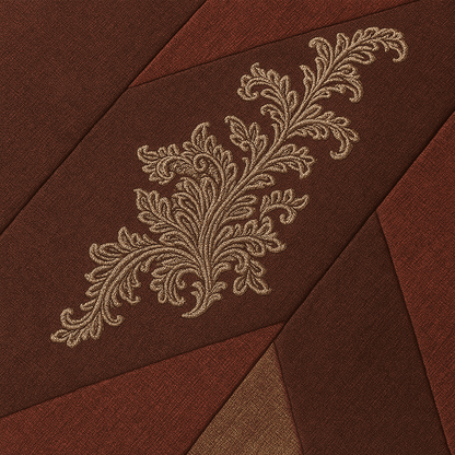 Premium 3D Maroon & Brown Geometric Bedsheet Set with pillow cover – Luxury Cotton Double Bed Set