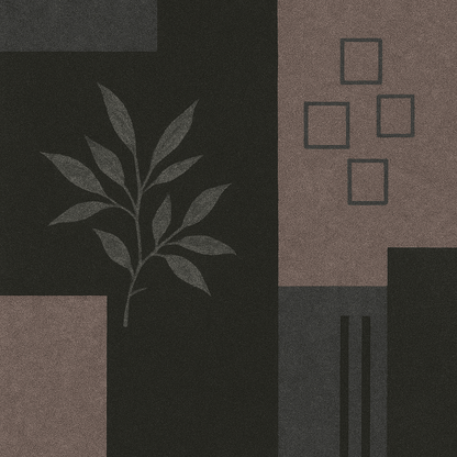 Premium Black & Grey Geometric Cotton Bedsheet Set – Modern Double Bed Sheet with Pillow Covers